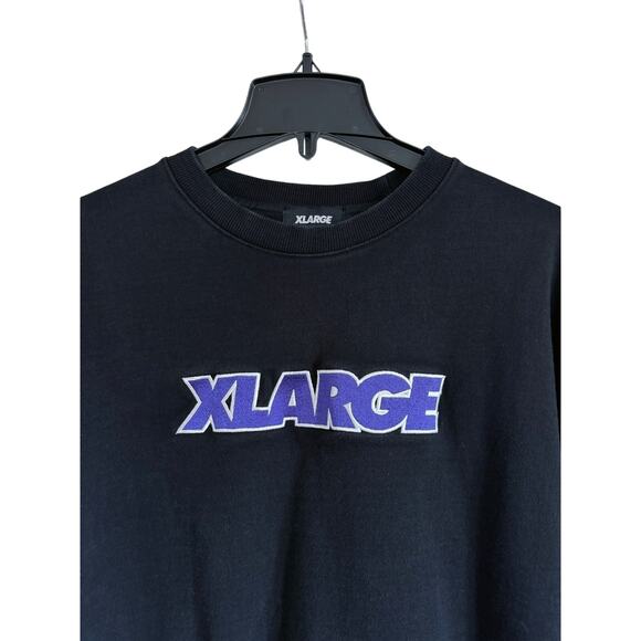 XLARGE LOGO SWEATSHIRT BLACK - Picture 2 of 4